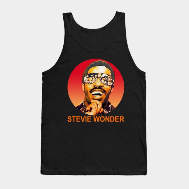 Stevie Wonder - Dad RNB Tank Top by Brown777